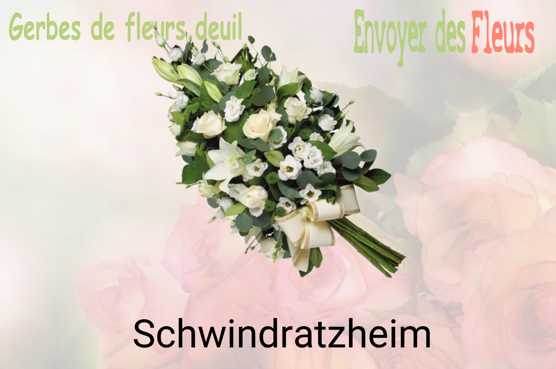 Gerbe de fleurs de deuil livrée à Schwindratzheim